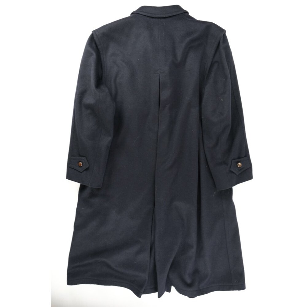 Giesswein Austria Wool Blend Long Coat Black Warm Winter Mens Sz 46R  5 Button - Picture 3 of 13